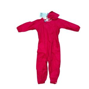 GrubbyWear coverall playsuit lightweight water resistant raspberry rascal 12-18m